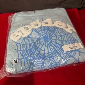 Spider hoodie baby blue